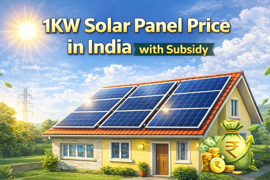 1KW Solar Panel Price in India