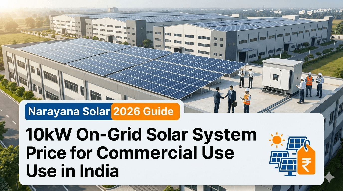 10kW On-Grid Solar System Price for Commercial Use in India 